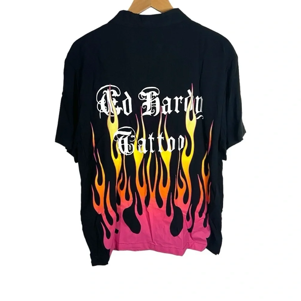 Ed Hardy Fire Heart‎ Camp Shirt